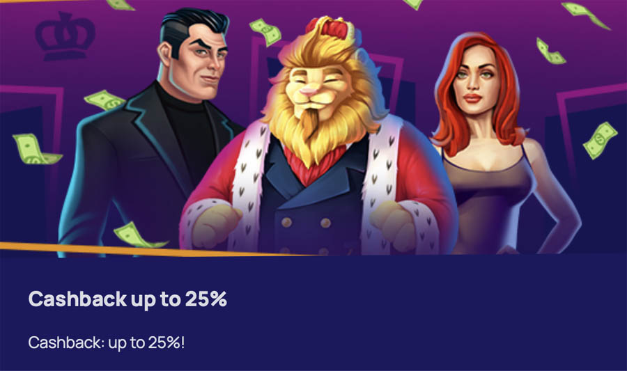 screenshot cashback bonus royspins