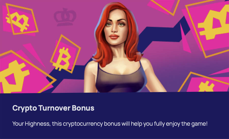 screenshot crypto turnover bonus royspins