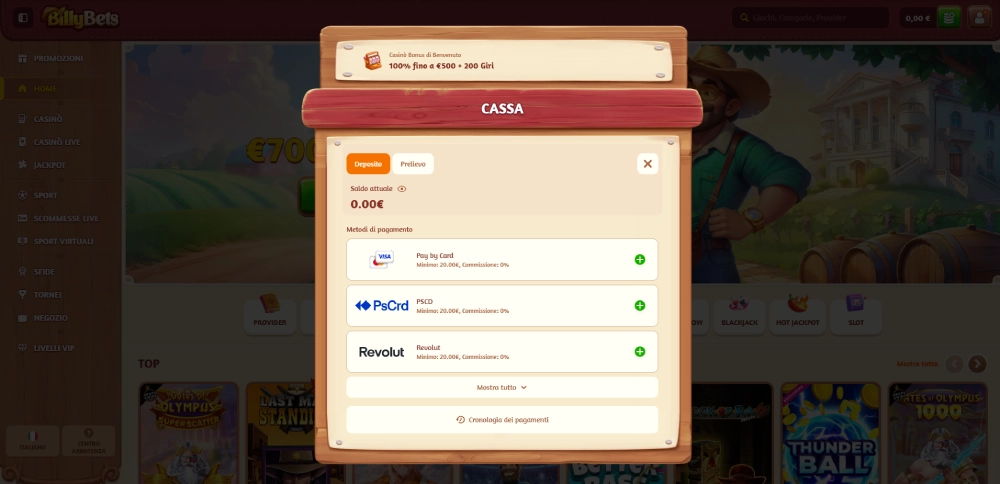 deposito billybets casino neteller