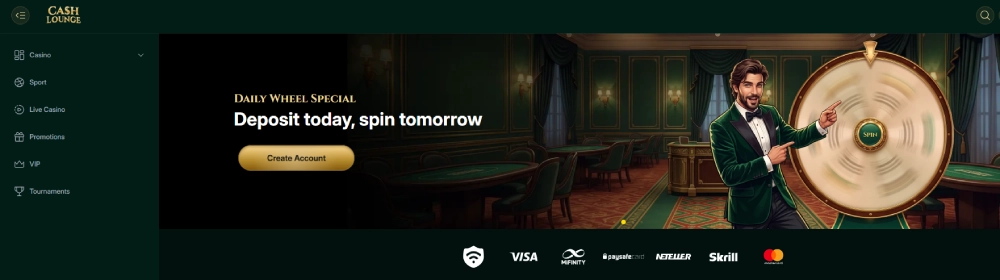 deposito cash lounge casino neteller