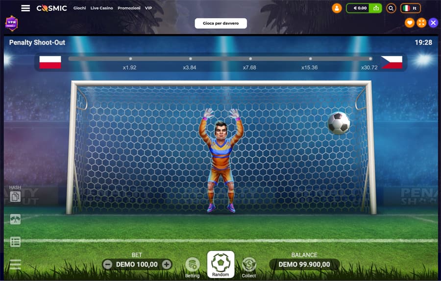 screenshot mini giochi cosmic slot
