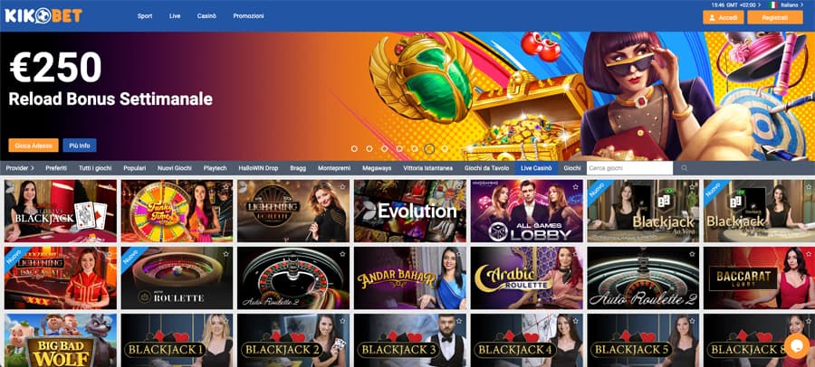 screenshot live casino kikobet casino