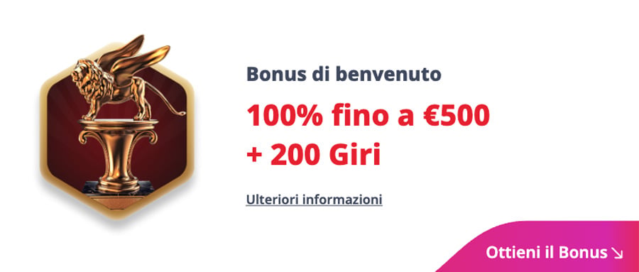 screenshot bonus benvenuto casino infinity