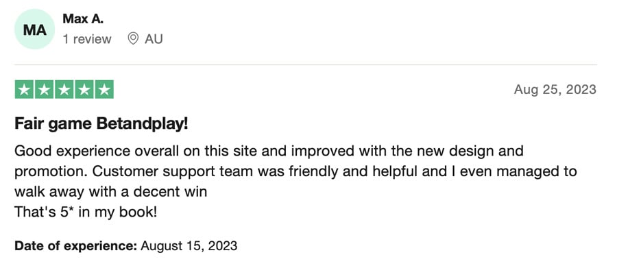 screenshot recensione betandplay