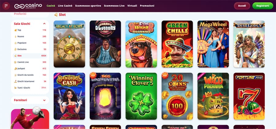 screenshot slots casino infinity