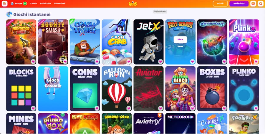 mini giochi 7signs