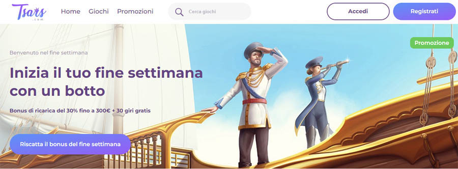 bonus settimanale tsars casino