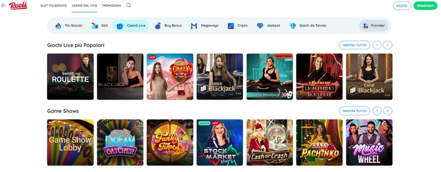casino live rooli casino