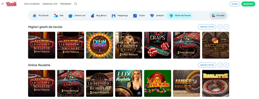 gichi datavolo rooli casino