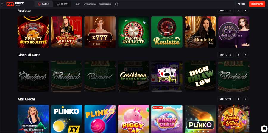 giochi da tavolo n1bet casino