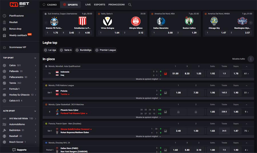scommesse n1bet casino