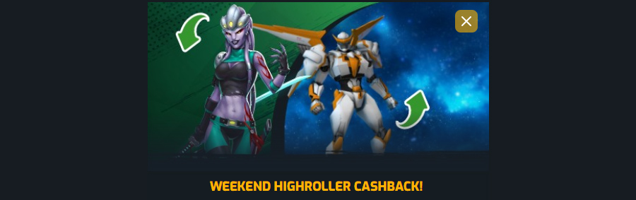 cashback bonus evobet