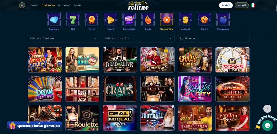 casino vivo rollino casino