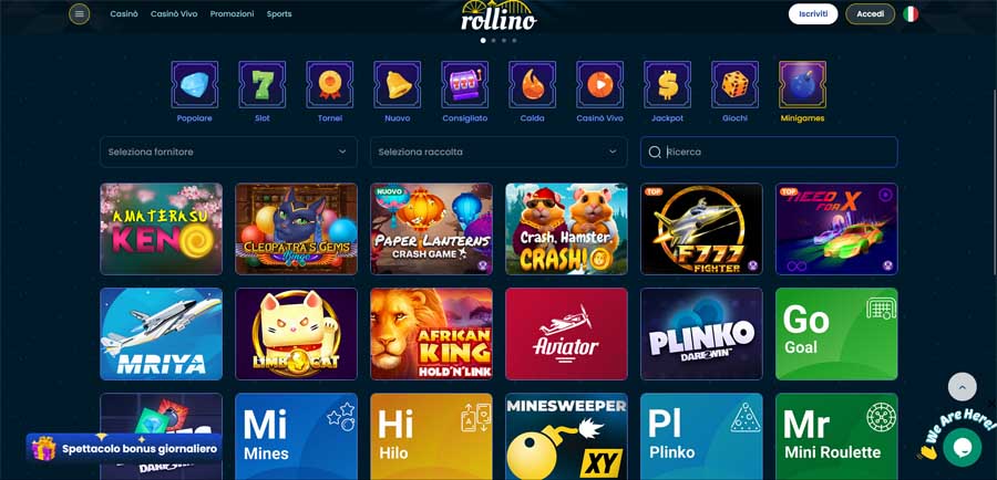 giochi tavolo rollino casino