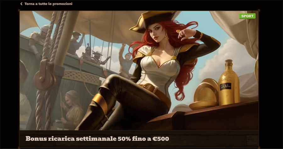 bonus settimanale fat pirate casino