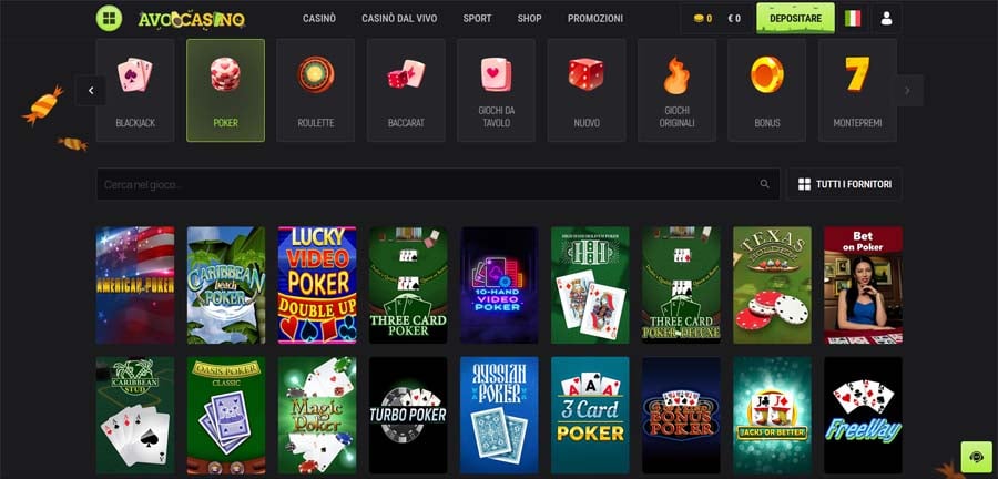 poker avo casinò