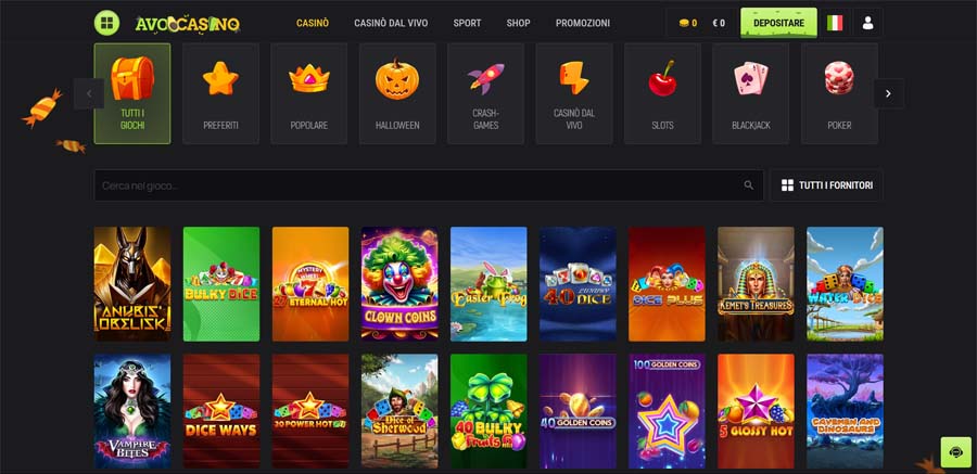 slots avo casinò