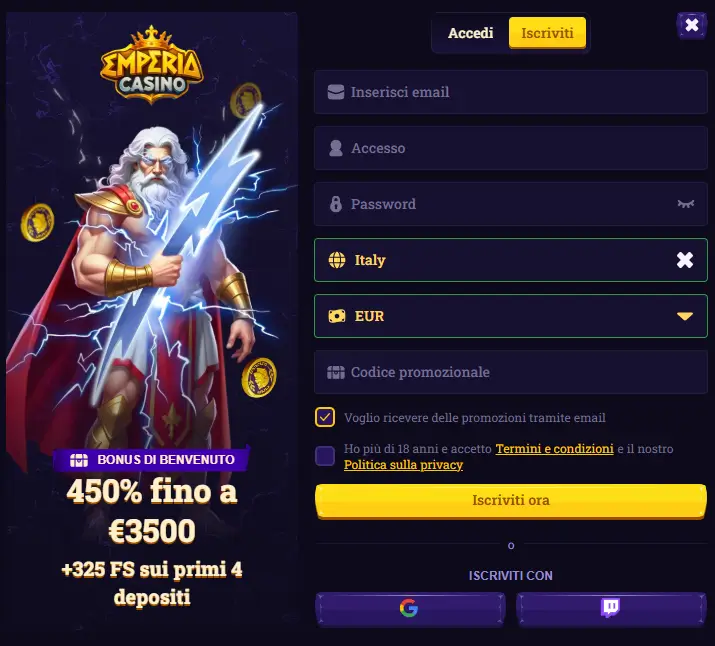 emperia casino nuovi casinò non aams
