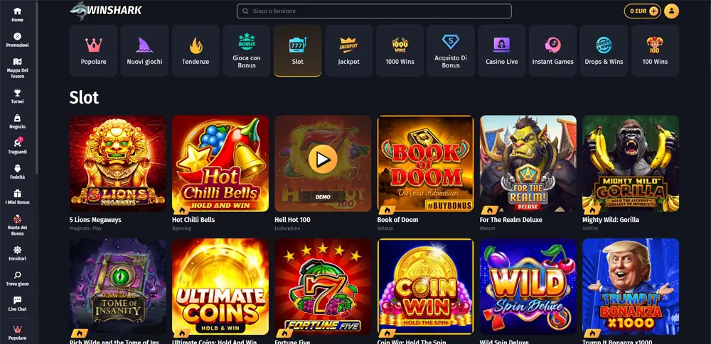 winshark slot
